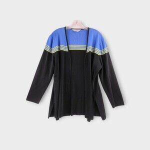 Misook Open Front Longline Cardigan Size XL layering elevated versatile